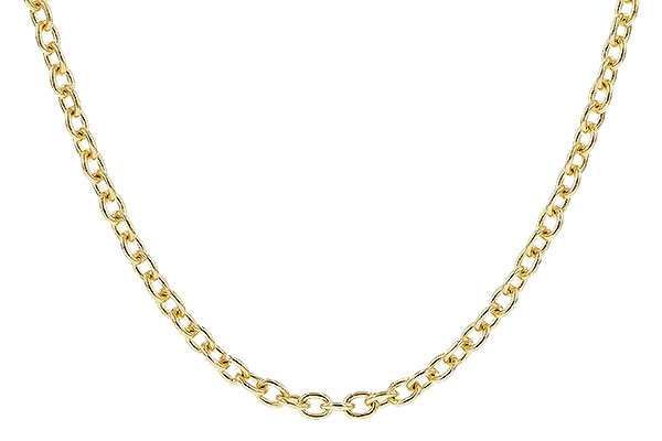 C328-24943: CABLE CHAIN (18", 1.3MM, 14KT, LOBSTER CLASP)