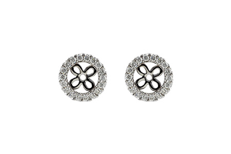 F241-85834: EARRING JACKETS .24 TW (FOR 0.75-1.00 CT TW STUDS)