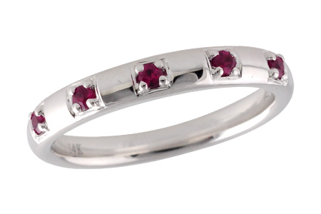 G241-84915: LDS WED RG .15 TW RUBY