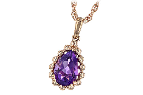 G243-67706: NECKLACE 1.06 CT AMETHYST