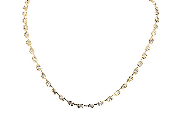 H328-23133: NECKLACE 2.05 TW BAGUETTES (17 INCHES)