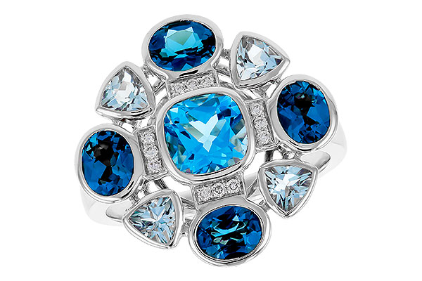 K329-12197: LDS RG 3.19 TW BLUE TOPAZ 3.25 TGW