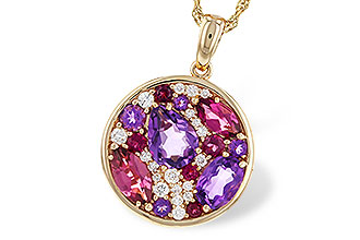 M329-15906: NECK 1.83 TW SEMI-PRECIOUS (P.TOUR, AMY) 2.00 TGW